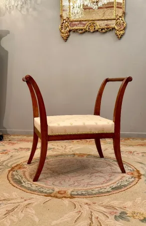 Paire De Tabourets Curules d'Epoque Directoire Vers 1795