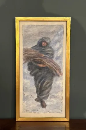Mikhail Yakovlev, Suite De Quatre Aquarelles Saisons Ecole Russe (1880 - 1942)