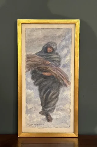 Mikhail Yakovlev, Suite De Quatre Aquarelles Saisons Ecole Russe (1880 - 1942)