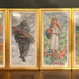 Mikhail Yakovlev, Suite De Quatre Aquarelles Saisons Ecole Russe (1880 - 1942)