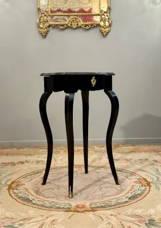 Poudreuse Coiffeuse De Style Louis XV Epoque XIXeme Vers 1870