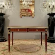 Philippe Claude Montigny, Bureau Plat En Marqueterie De Style Louis XVI