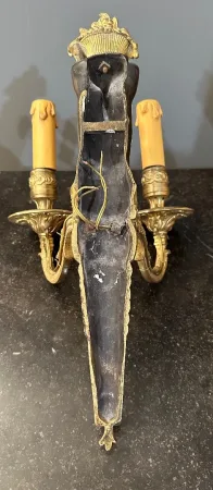 Paire d'Appliques En Bronze d'Epoque Début XIXème Vers 1810 - 1820