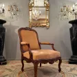 Important Fauteuil A Chassis En Noyer d'Epoque Regence Vers 1720