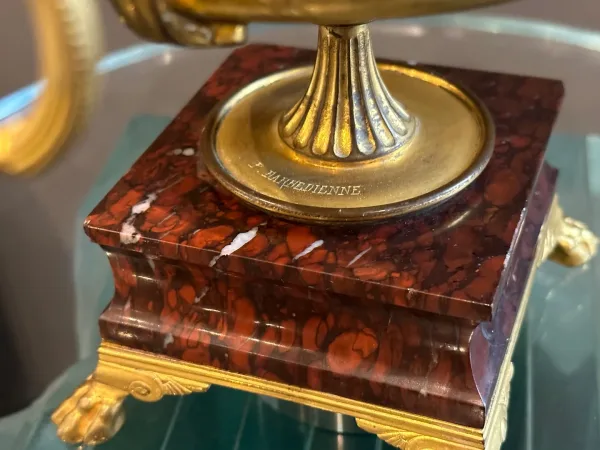 Ferdinand Barbedienne, Coupe Emaux Cloisonnés Et Bronze (1810 - 1892)