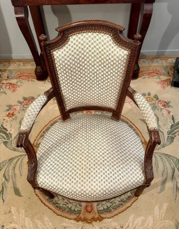 Paire De Fauteuils Cabriolets d'Epoque Louis XVI Vers 1780