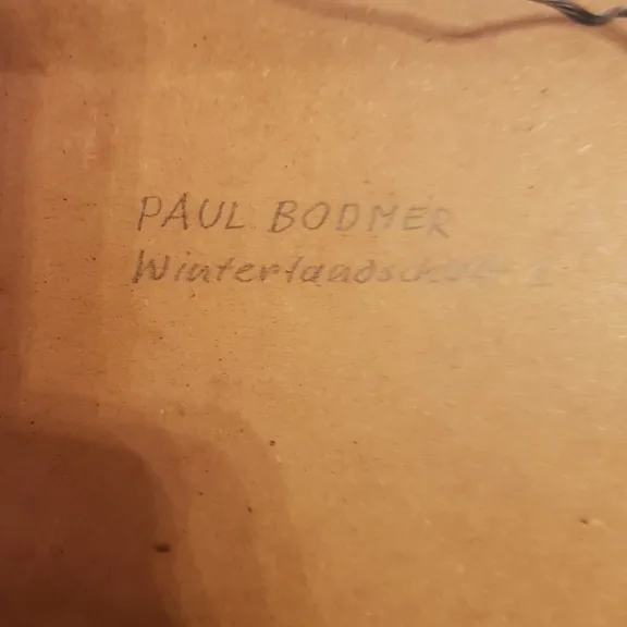 Paul Bodmer : Paysage D’hiver.