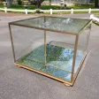 Vitrine basse De Présentation En En Laiton.