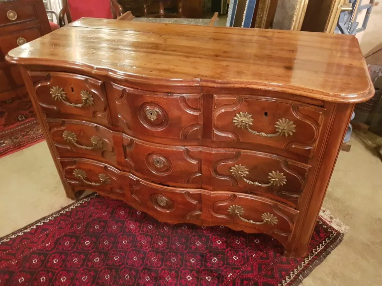 Regency Period Walnut Chest Of Drawers.