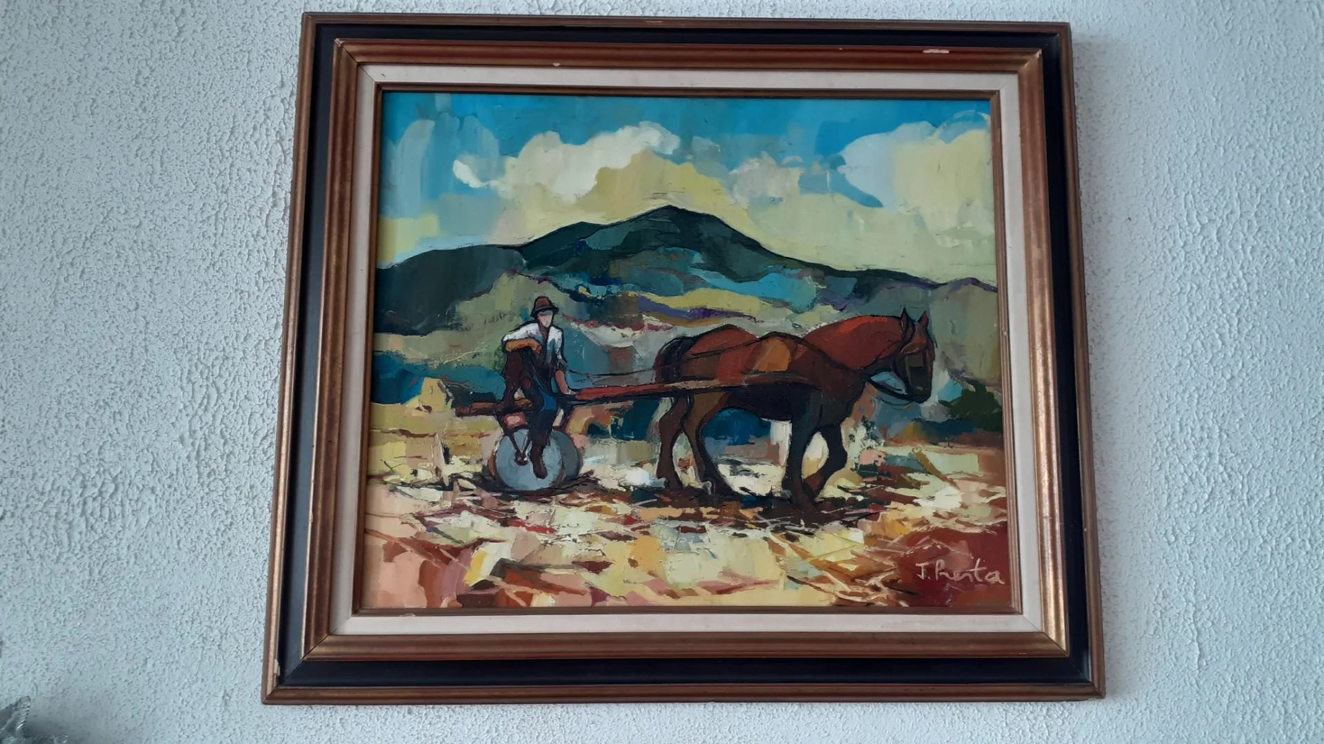 Huile sur toile de Jean PRESTA