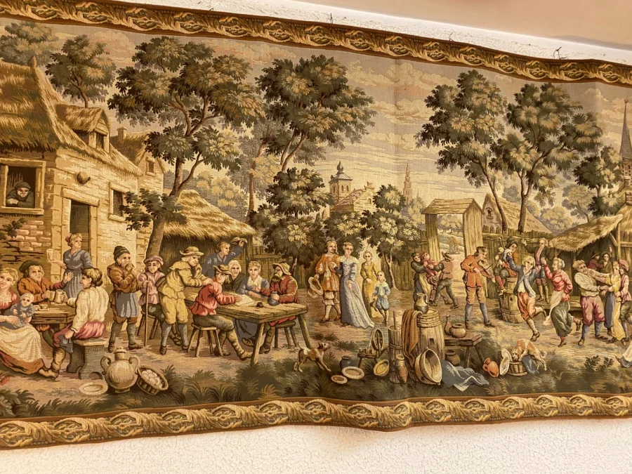 Tapisserie des Gobelins, fête villageoise.