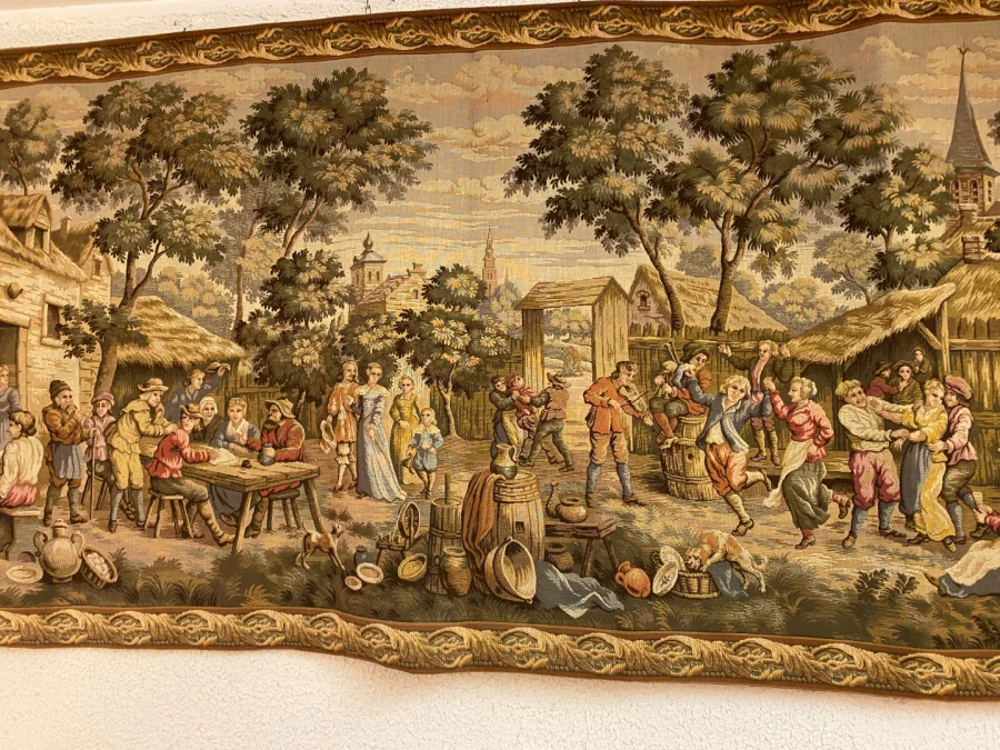 Tapisserie des Gobelins, fête villageoise.