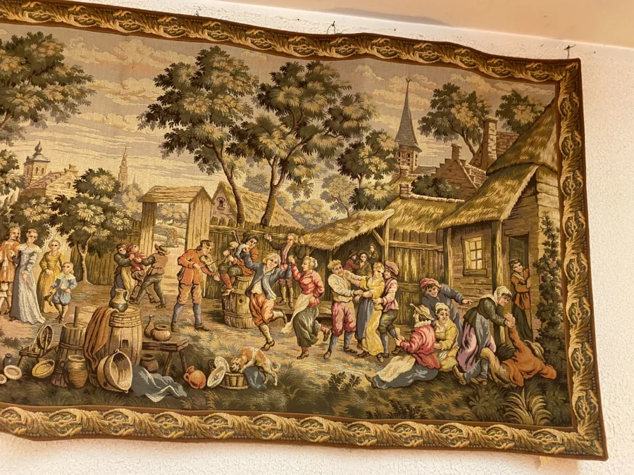 Tapisserie des Gobelins, fête villageoise.