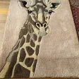 Tenture " girafe ". Afrique du sud années 80.