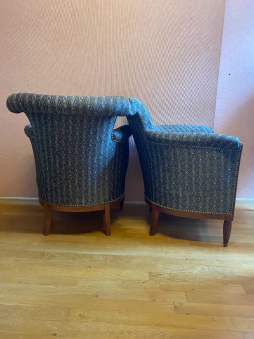 Paire de bergères de style Art déco