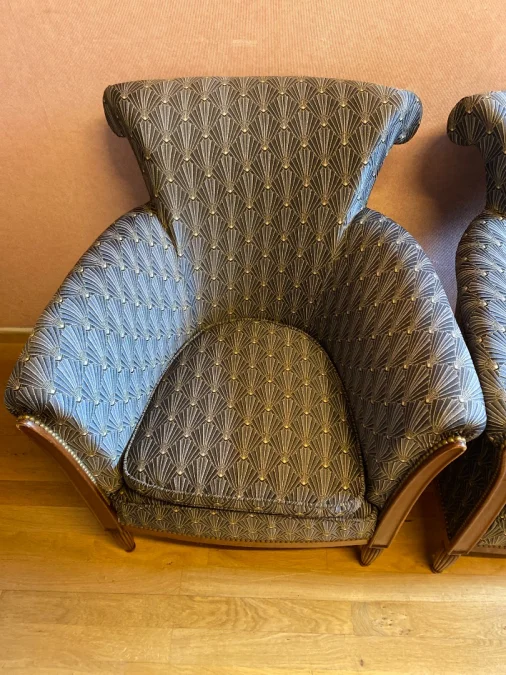 Paire de bergères de style Art déco