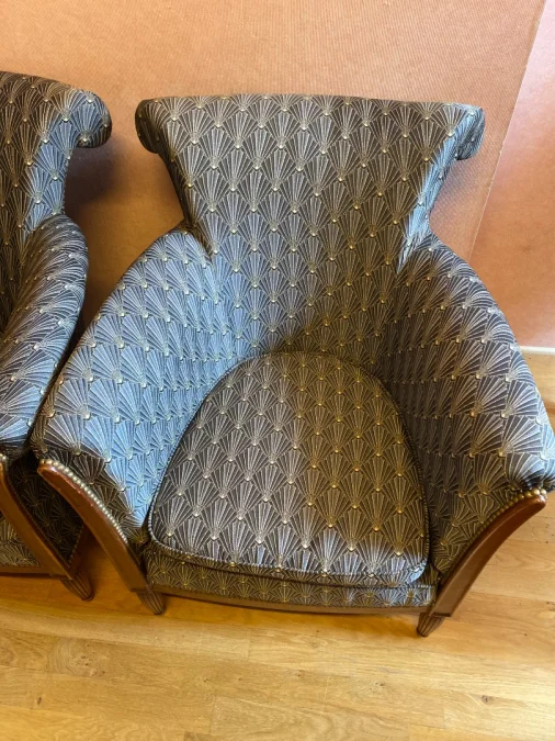 Paire de bergères de style Art déco