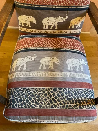Fauteuil aux éléphants