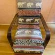Fauteuil aux éléphants