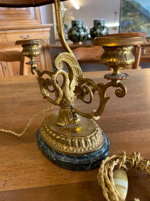 Paire de lampes de bureau, style consulat.