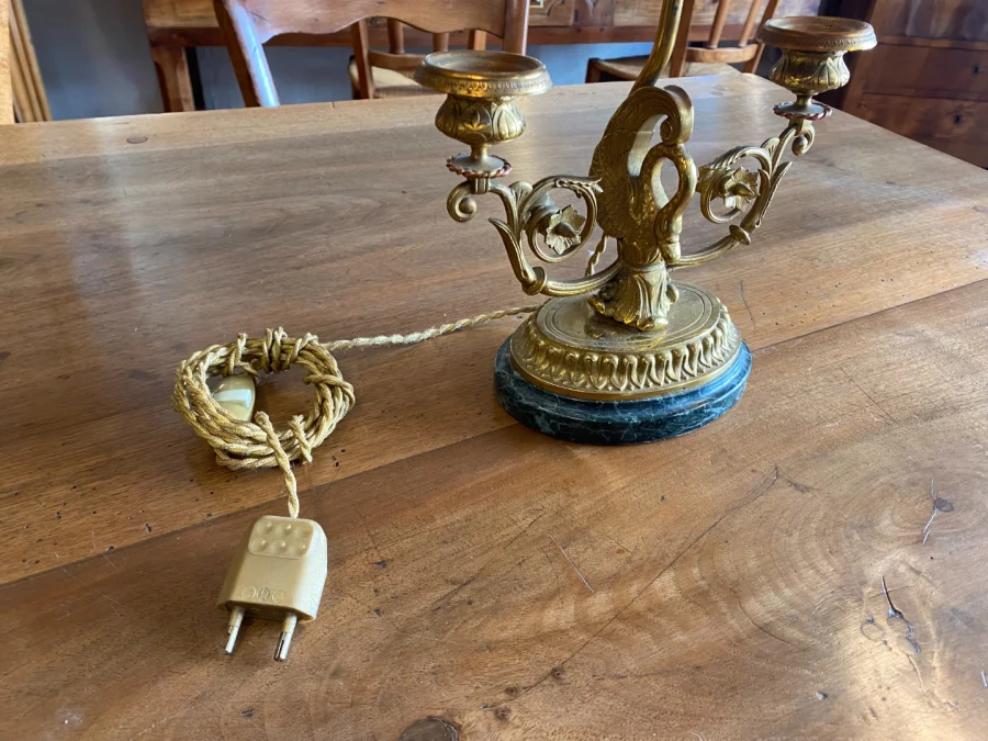 Paire de lampes de bureau, style consulat.