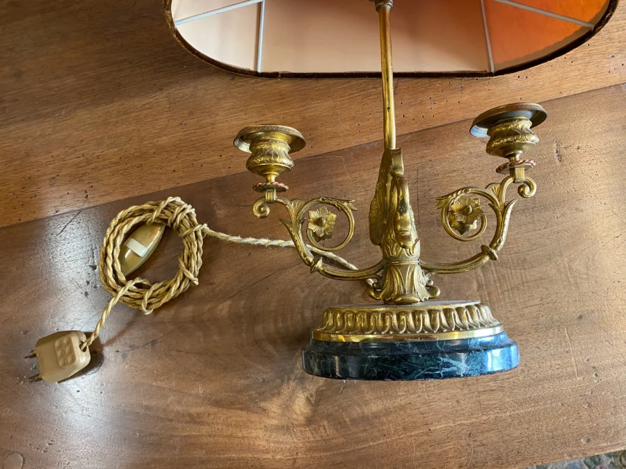 Paire de lampes de bureau, style consulat.
