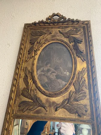 Console et son trumeau de style Louis XVI