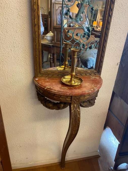 Console et son trumeau de style Louis XVI