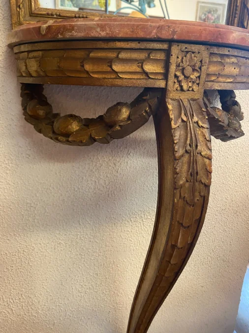 Console et son trumeau de style Louis XVI