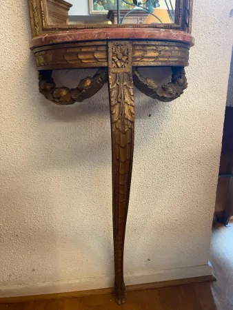 Console et son trumeau de style Louis XVI