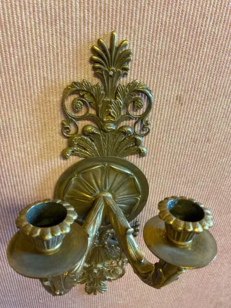 PAIR OF FRENCH RESTAURATION PERIOD WALL LIGHTS