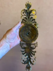 COPPIA DI LAMPADE DA PARETE PERIODO DI RESTAURO FRANCESE