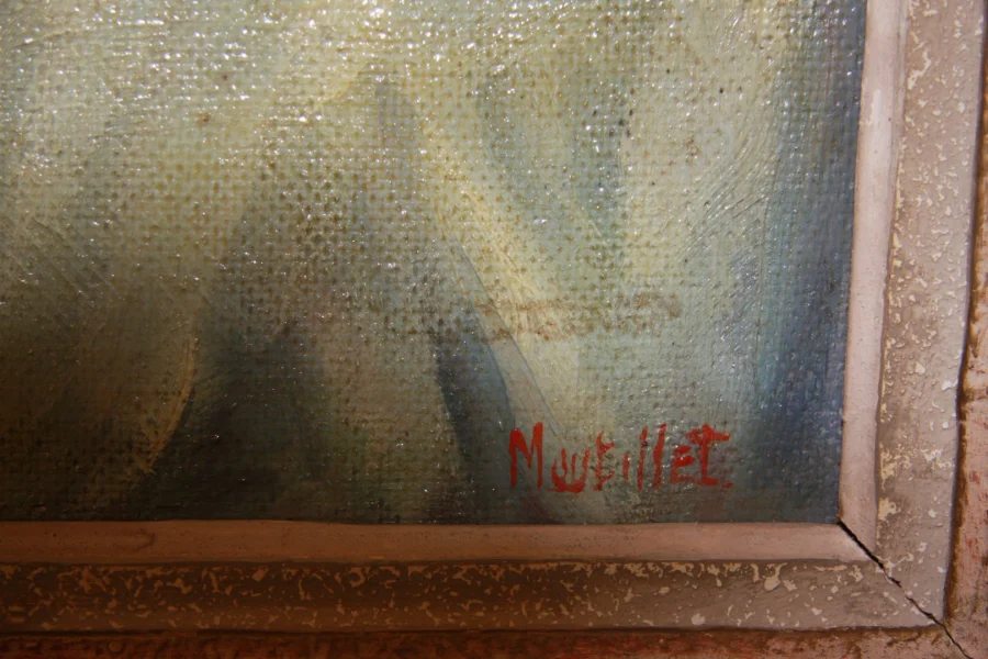 Huile sur isorel, nu féminin.