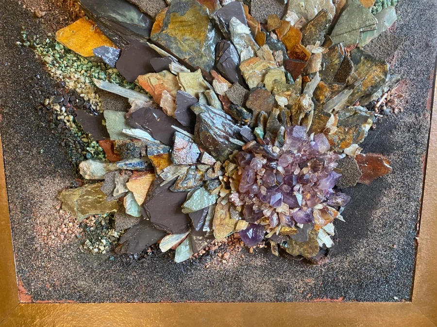 Composition de minéraux de élisabeth Lemaigre- Voreaux