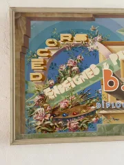 Grande publicité d'un peintre en lettre,