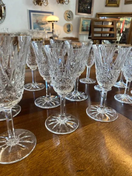 série de verres en cristal de Saint Louis
