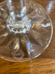 série de verres en cristal de Saint Louis