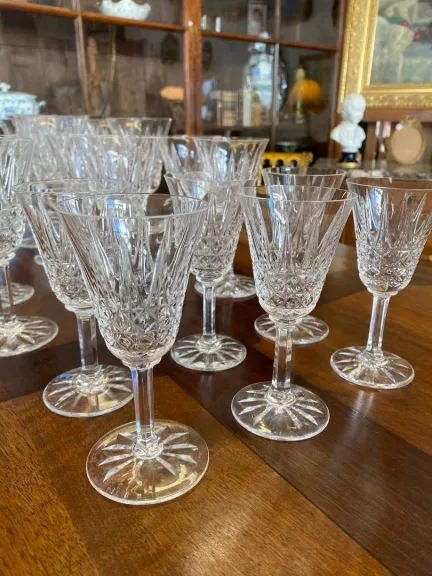 série de verres en cristal de Saint Louis