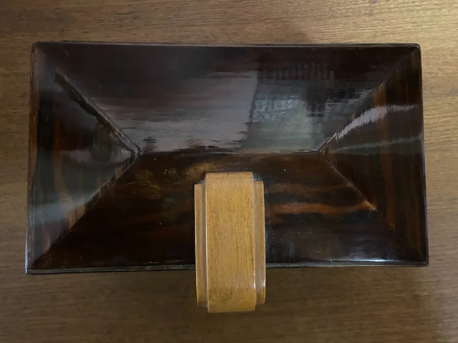 Coffret à cigarettes en chêne 1950