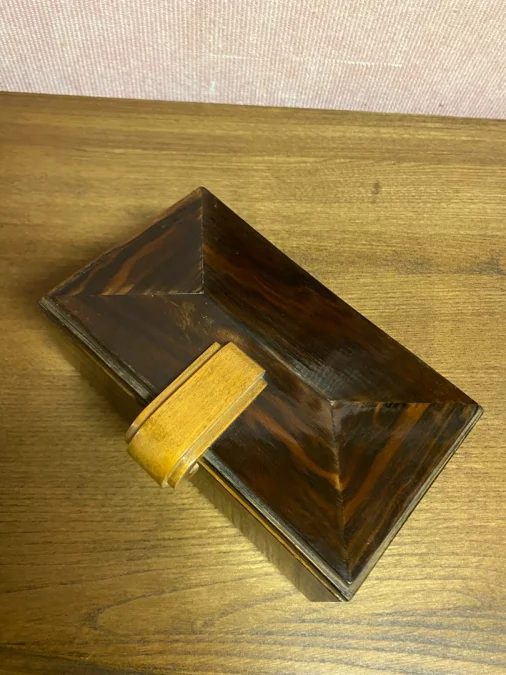 Coffret à cigarettes en chêne 1950