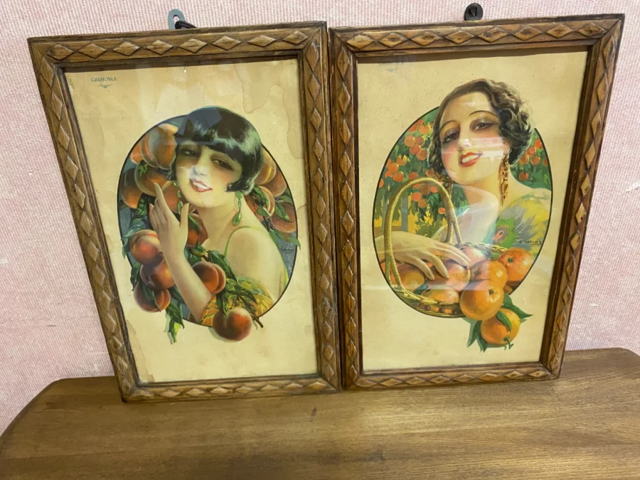 Paire de Chromolithographies de Camps