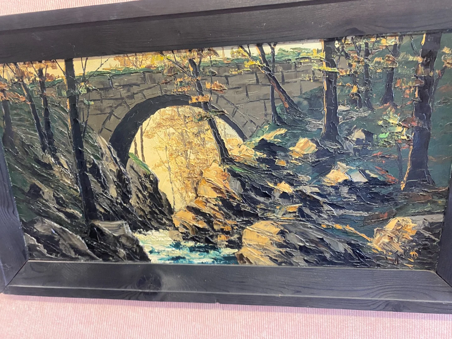 PAIR OF OIL ON CARDBOARD PAINTINGS