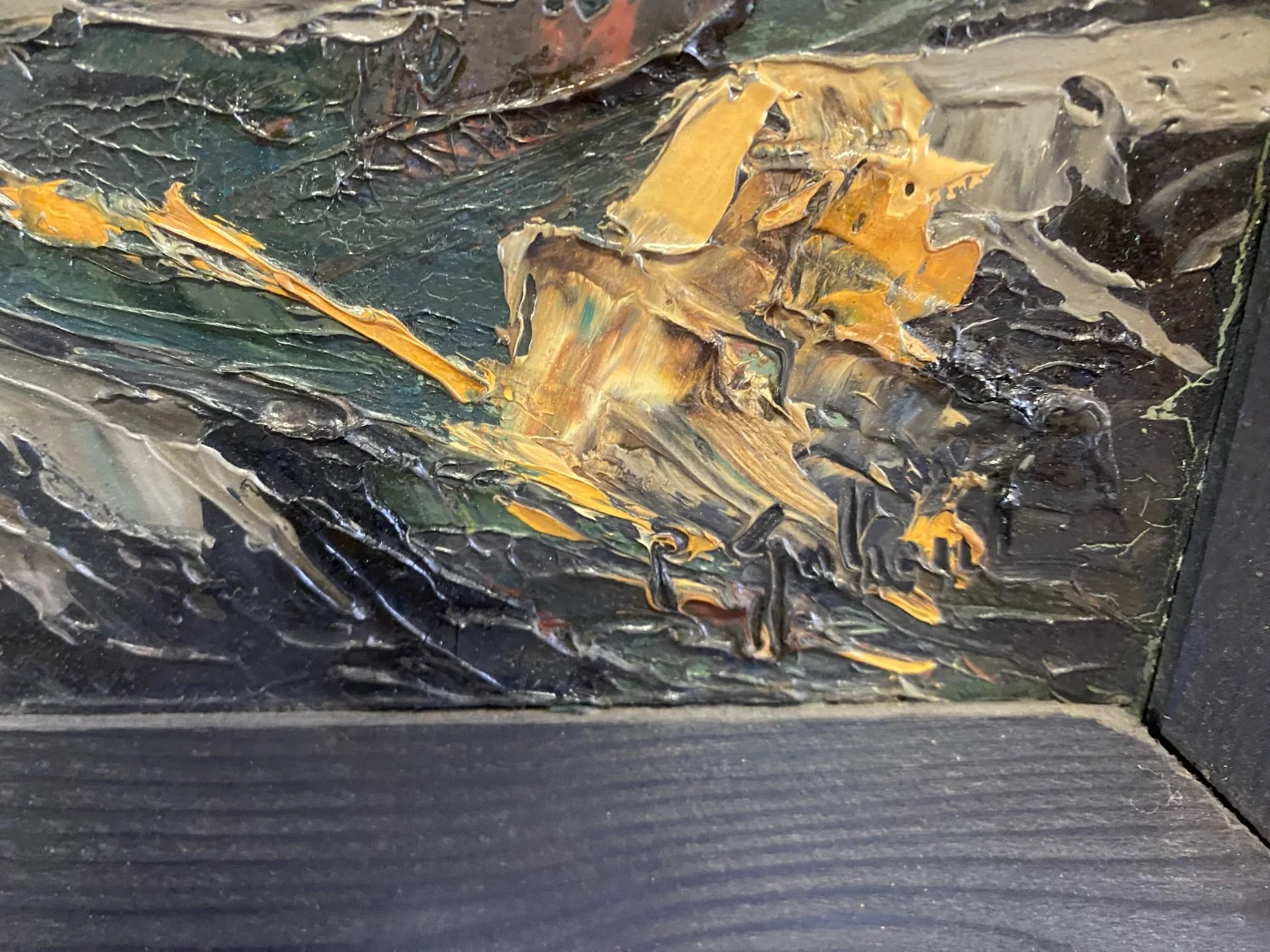 PAIR OF OIL ON CARDBOARD PAINTINGS