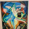 Huile sur toile "les danseuses", non signée.