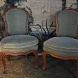 Paire de chaises d'époque Louis XV