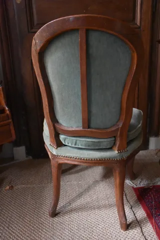 Paire de chaises d'époque Louis XV
