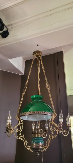 Lustre opaline verte