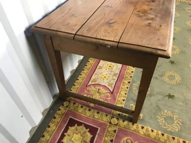 Table de ferme en chêne massif à entrecroise 1900