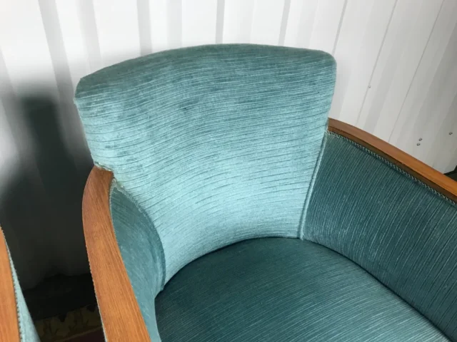 PAIR OF ART DECO PERIOD ARMCHAIRS