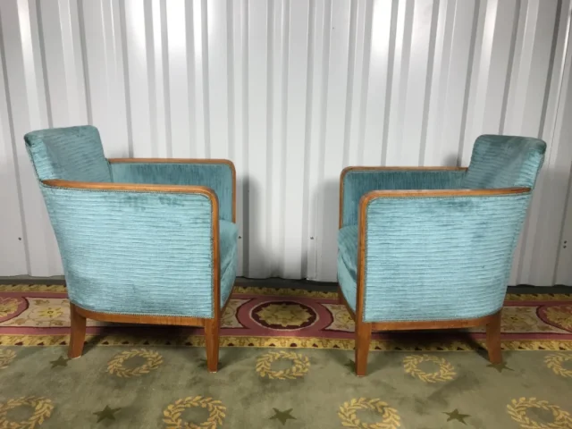 PAIR OF ART DECO PERIOD ARMCHAIRS